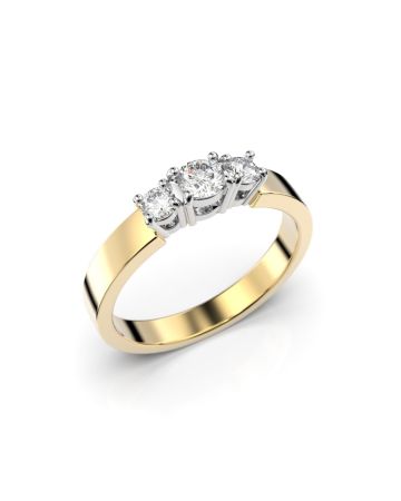 Festive Taylor timanttisormus, kelta- ja valkokulta 428-025-KV
