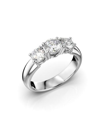 Festive Trilogy Soft timanttisormus, platina 445-100PP-PT