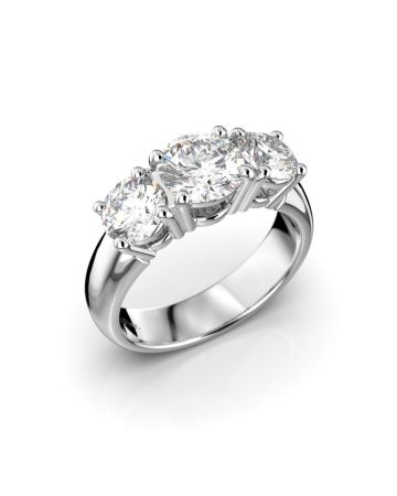 Festive Trilogy Soft timanttisormus, platina 445-200PP-PT