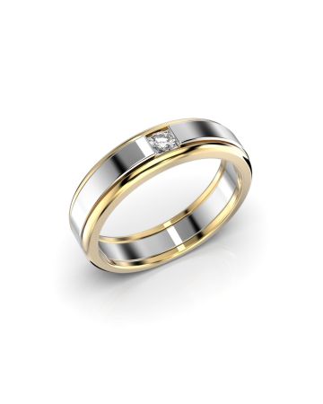 Festive Michael timanttisormus, kelta- ja valkokulta 462-009-KV