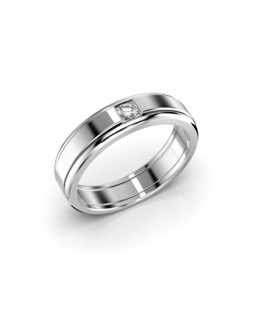 Festive Michael timanttisormus, platina 462-009-PT