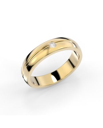 Festive Emmett timanttisormus, keltakulta 464-005-KK