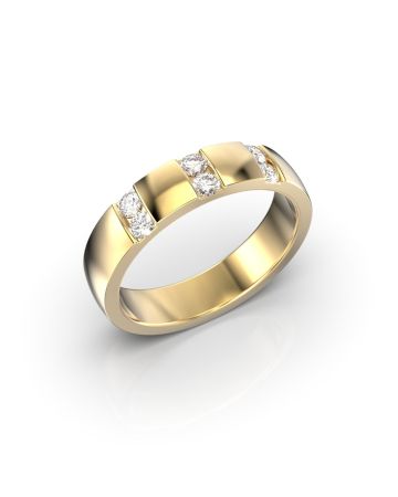 Festive Rodney timanttisormus, keltakulta 465-030-KK