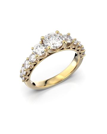 Festive Solina timanttisormus, keltakulta 469-170-KK