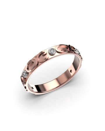 Festive Figure timanttisormus, punakulta 489-005-PK