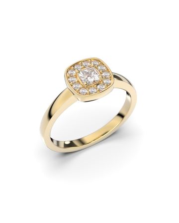 Festive Alicia timanttisormus, keltakulta 503-033-KK