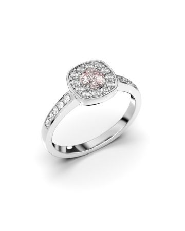 Festive Alicia sormus, valkokulta / morganiitti 503-043M-VK