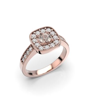 Festive Jane Morganiitti timanttisormus, punakulta 504-070M-PK