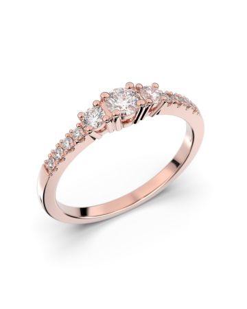 Festive Aurora timanttisormus, punakulta 505-033-PK