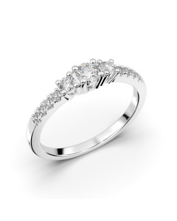 Festive Aurora timanttisormus, valkokulta 505-033-VK