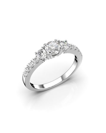 Festive Aurora timanttisormus, platina 506-066-PT