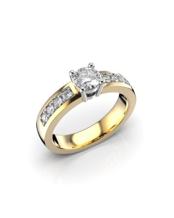 Festive Eva timanttisormus, kelta- ja valkokulta 510-056-KV