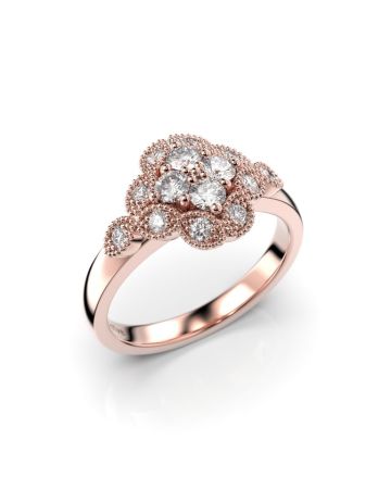 Festive Lotus Diamant Ring 14-524-045-PK-HSI1