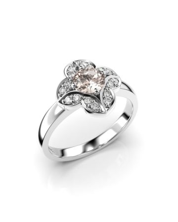 Festive Magnolia Diamant Ring / Morganit 14-527-061M-VK-HSI1