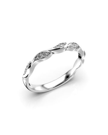 Festive Iris timanttisormus, valkokulta 550-012-VK