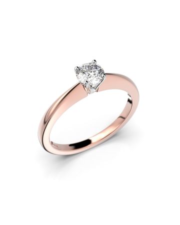 Festive Vanessa timanttisormus, puna- ja valkokulta 558-030-PV