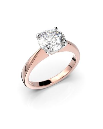 Festive Vanessa timanttisormus, puna- ja valkokulta 558-150-PV