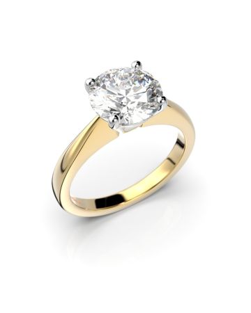 Festive Vanessa timanttisormus, kelta- ja valkokulta 558-200-KV