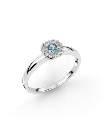 Festive Jasmin timanttisormus, valkokulta 562-015A-VK