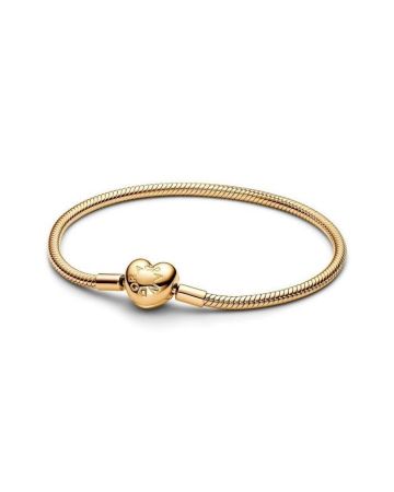 Pandora Moments Heart Clasp Snake Chain Armband 20 cm 563050C00
