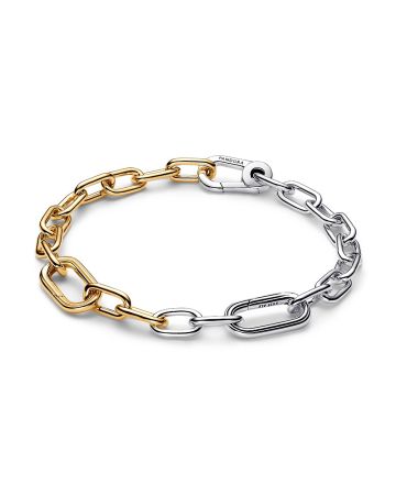 Pandora ME Sterling silver and 14k gold-plated link Armband 17,5 cm  563689C00