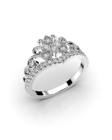 Festive Donna timanttisormus, platina 564-035-PT