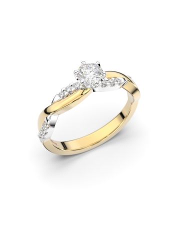 Festive Teresa timanttisormus, kelta- ja valkokulta 569-044-KV