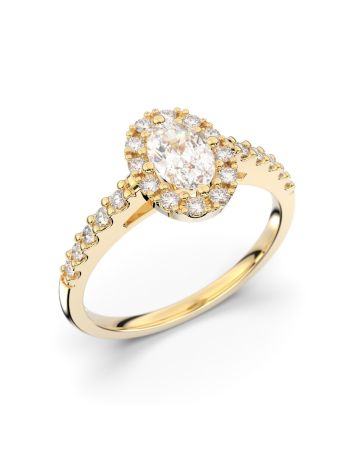 Festive Evelyn timanttisormus, keltakulta 577-072-KK