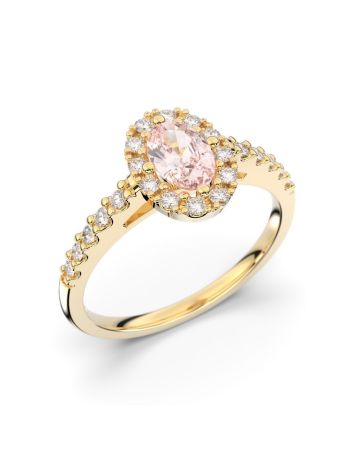 Festive Evelyn Diamant Ring / Morganit 14-577-072M-KK-HSI1