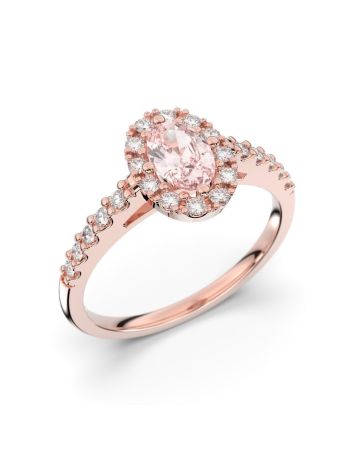 Festive Evelyn Diamant Ring / Morganit 14-577-072M-PK-HSI1