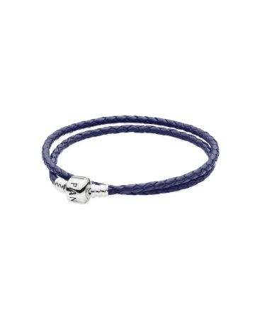Pandora Moments Blue Leather Armband 590705CDB-D2