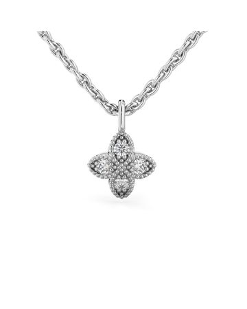 Festive Lotus timanttiriipus, platina 591-006R-PT