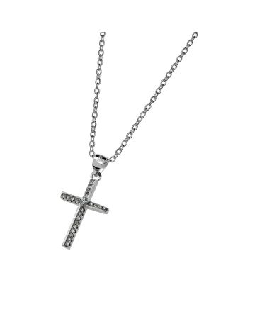 Hopeinen ristikaulakoru 591506000-1