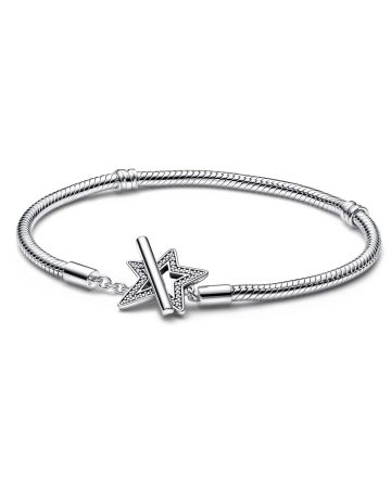 Pandora Moments Asymmetric Star T-bar Armband 19 cm  592357C01