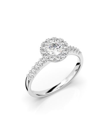 Festive Isabella timanttisormus, valkokulta 595-052-VK