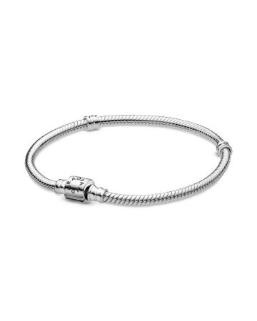 Pandora Moments Barrel Clasp Snake Chain Armband 16cm 598816C00