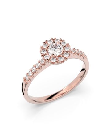 Festive Annabella timanttisormus, punakulta 599-038-PK