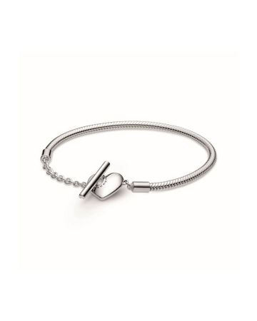 Pandora Moments Engravable Heart T-Bar  rannekoru 17 cm 599285C00-1
