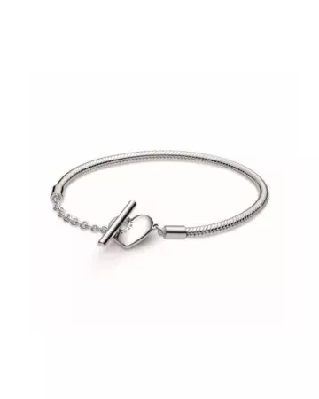 Pandora Moments Engravable Heart T-Bar Armband 18 cm 599285C00