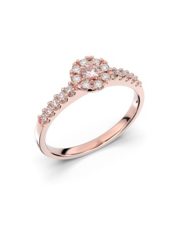 Festive Bella sormus, punakulta / morganiitti 607-025M-PK