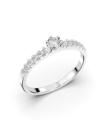 Festive Julie timanttisormus, platina 608-022-PT