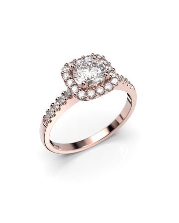 Festive Jemina timanttisormus, punakulta 635-076-PK