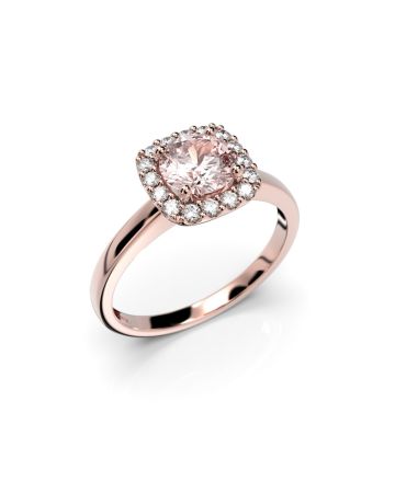Festive Joanna Morganiitti timanttisormus, punakulta 636-086M-PK