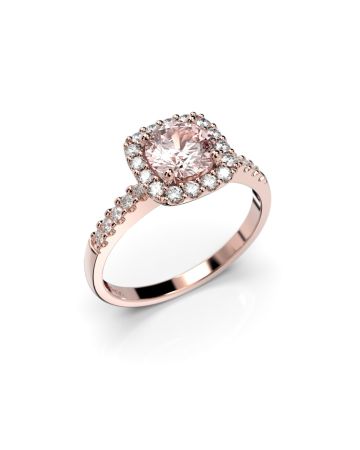 Festive Joanna Morganiitti timanttisormus, punakulta 637-096M-PK