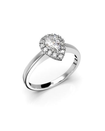 Festive Penelope timanttisormus, valkokulta 640-043-VK