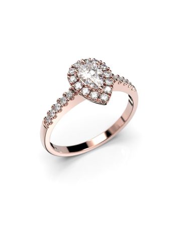 Festive Penelope timanttisormus, punakulta 641-053-PK