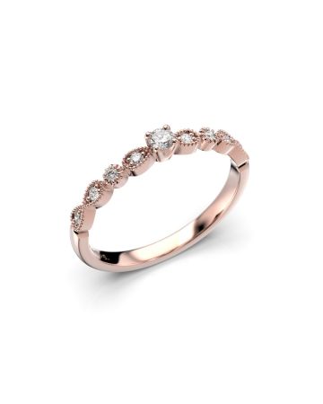 Festive Astrid timanttisormus, punakulta 648-013-PK