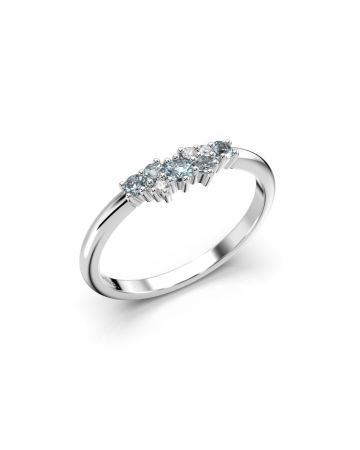 Festive Nadja Blue timanttisormus, platina 650-018B-PT