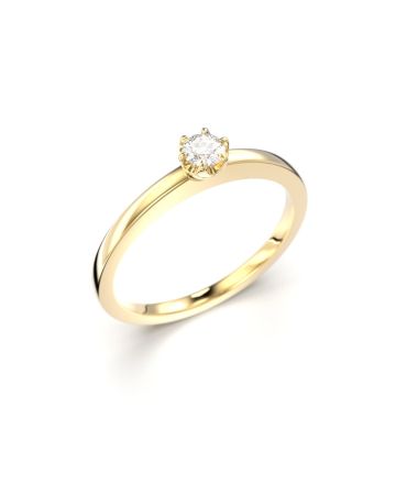 Festive Adele timanttisormus, keltakulta 651-010-KK
