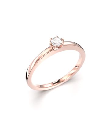 Festive Adele timanttisormus, punakulta 651-010-PK